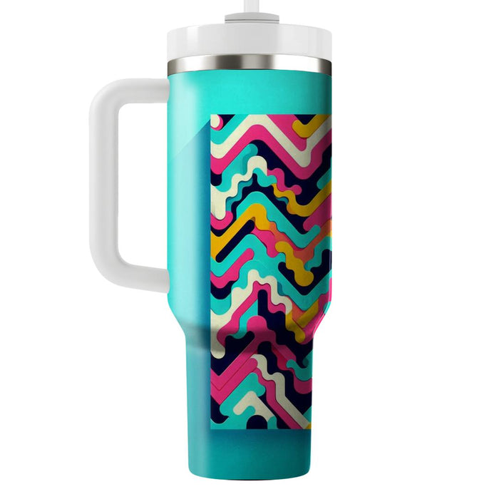 Funky Zigzag  Unique Tumblers