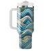 Artistic Geometric Waves  Decorative Tumblers