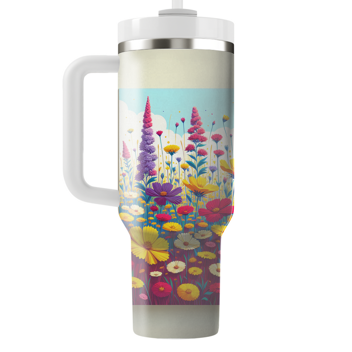 Wild Flower Power  Personalized Tumblers