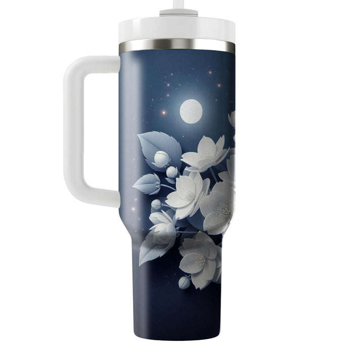 Fragrant Jasmine Night  Tumblers With Lids