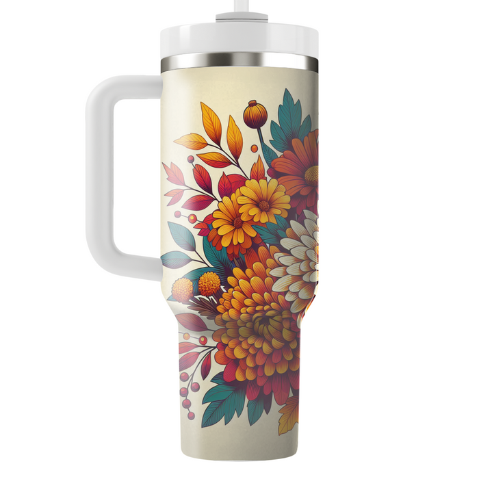 Autumn Harvest Blooms  Custom Tumblers