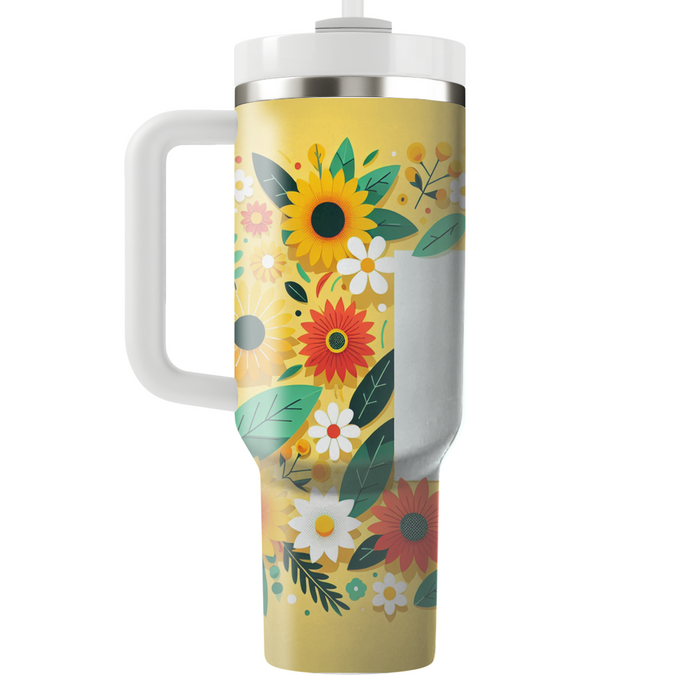 Sunny Day Floral  Tumblers For Gifts