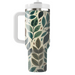 Artistic Leaf Silhouette Custom Tumblers