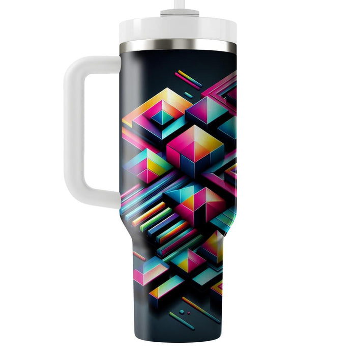 Geometric Glamour  Personalized Tumblers