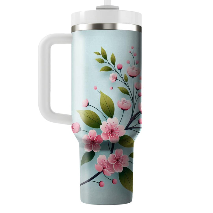 Vibrant Cherry Blossom  Decorative Tumblers