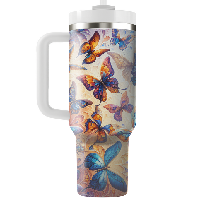 Vibrant Butterfly Dreams  Tumbler Cups