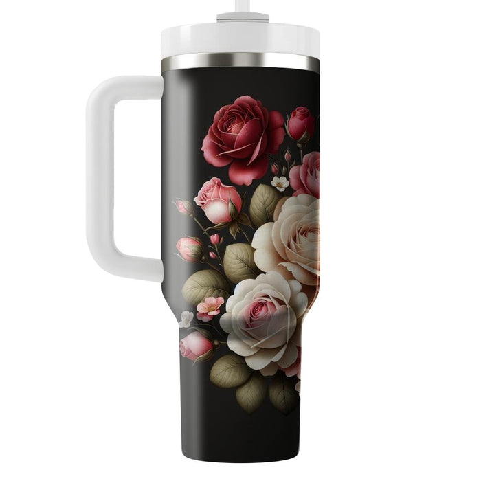 Garden Rose Romance  Tumbler Cups