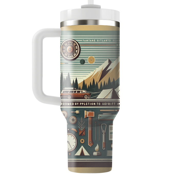 Retro Outdoor Adventure Tumblers With Lids