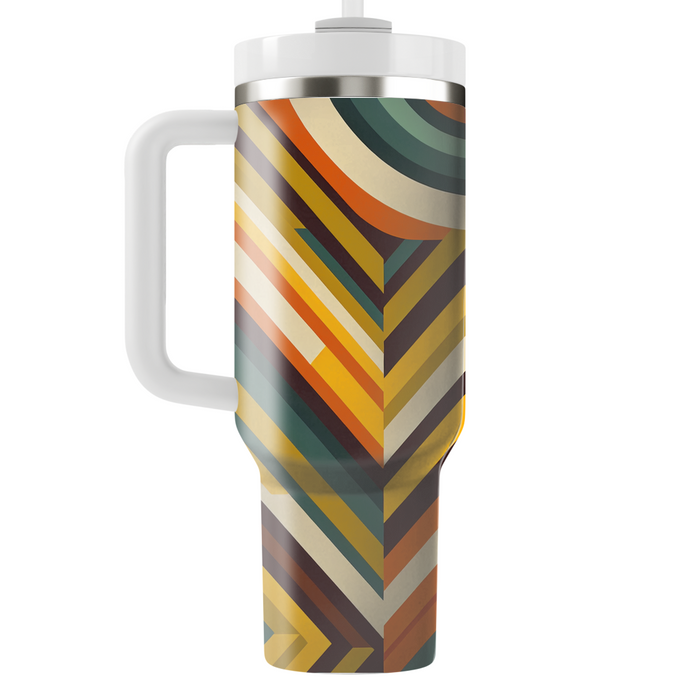 Chic 70s Chevron Travel Tumblers