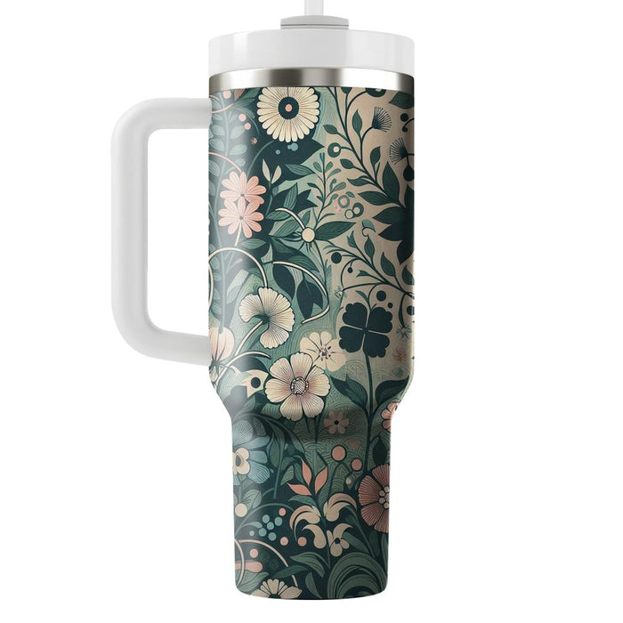 Boho Floral Fusion  Tumbler Cups