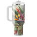 Vibrant Tropical Flora  Tumblers With Lids