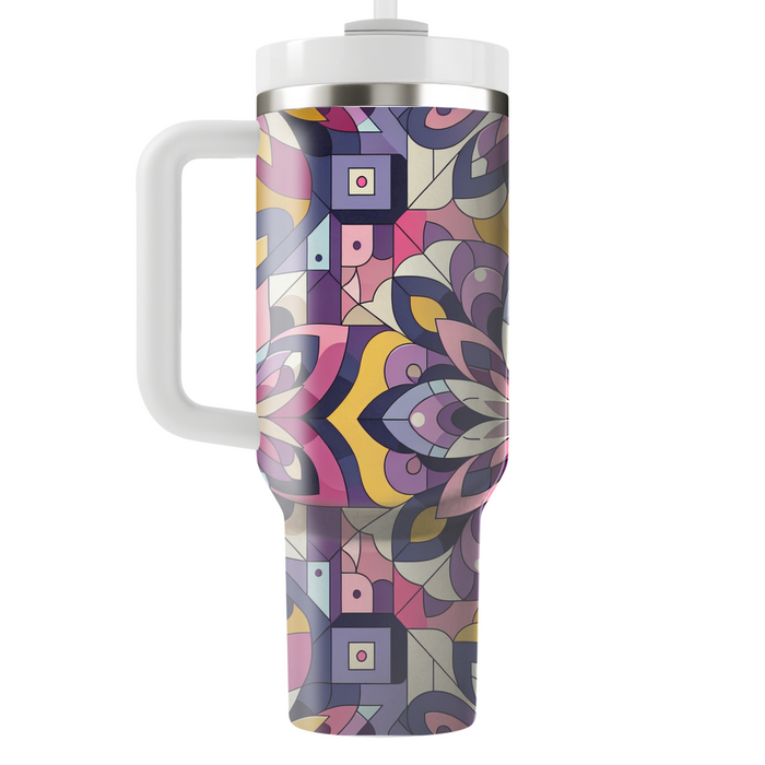 Geometric Flower Burst  Decorative Tumblers