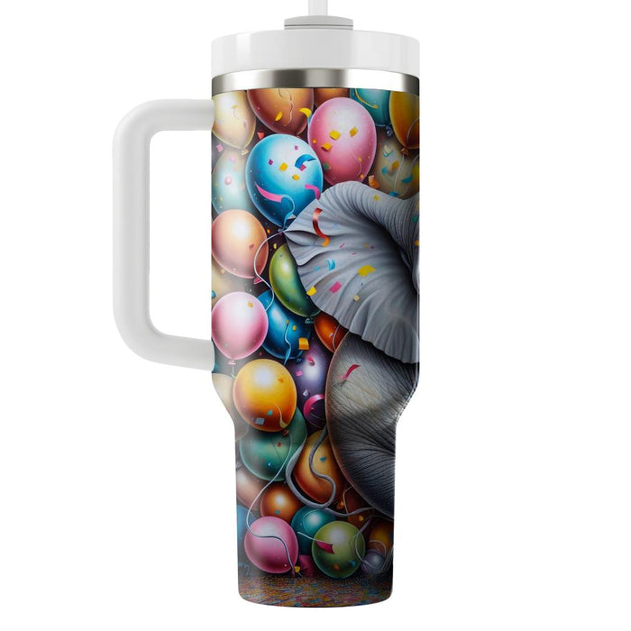 Whimsical Elephant Party  Custom Tumblers