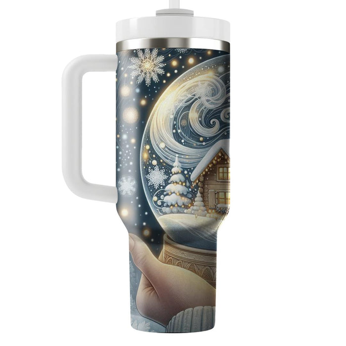 Winter Snow Globe Fantasy  Insulated Tumblers