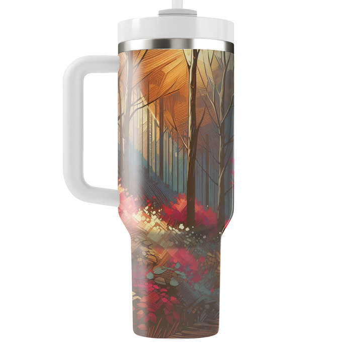 Autumn Forest Pathway  Custom Tumblers