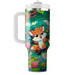 Whimsical Foxes And Flowers  Decorative Tumblers