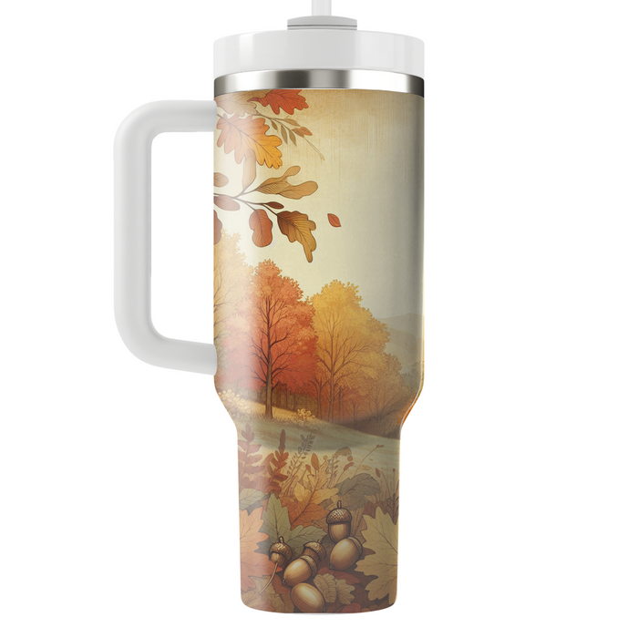 Autumn Leaves & Acorns  Custom Tumblers