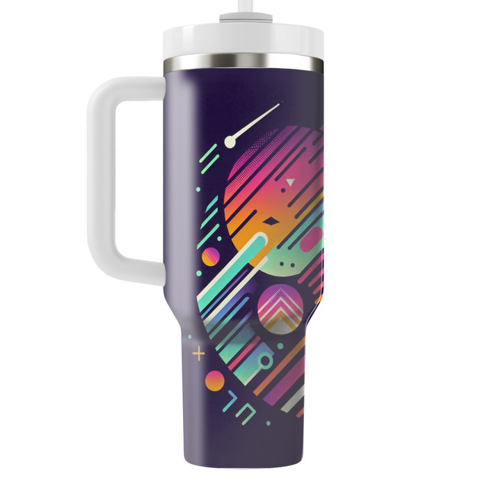 Funky Retro Lines  Tumbler Cups