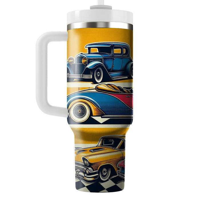 Vintage Car Enthusiast  Tumbler Cups