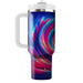 Vibrant Color Swirl  Tumblers With Lids