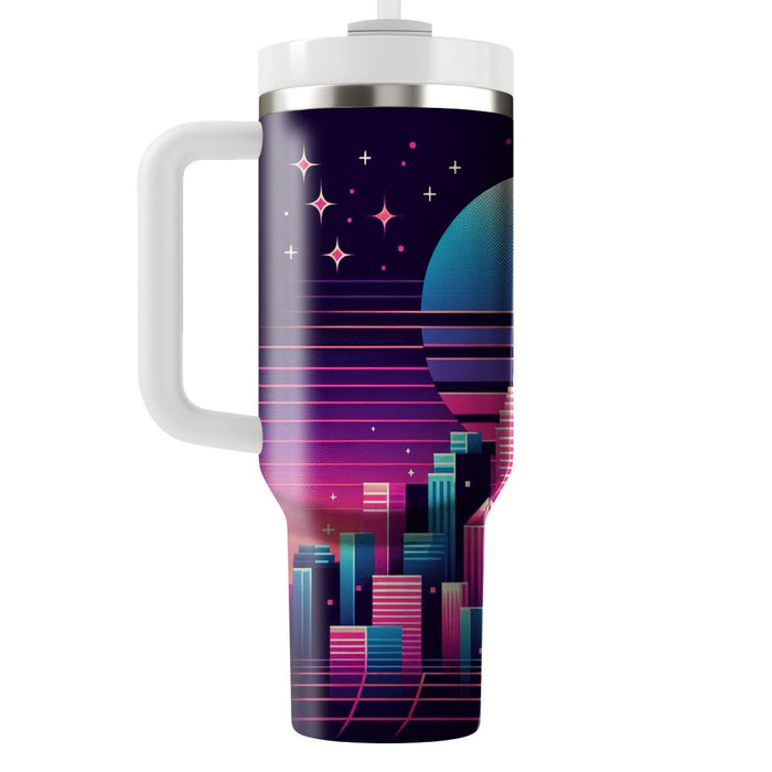 Synthwave Streets  Unique Tumblers