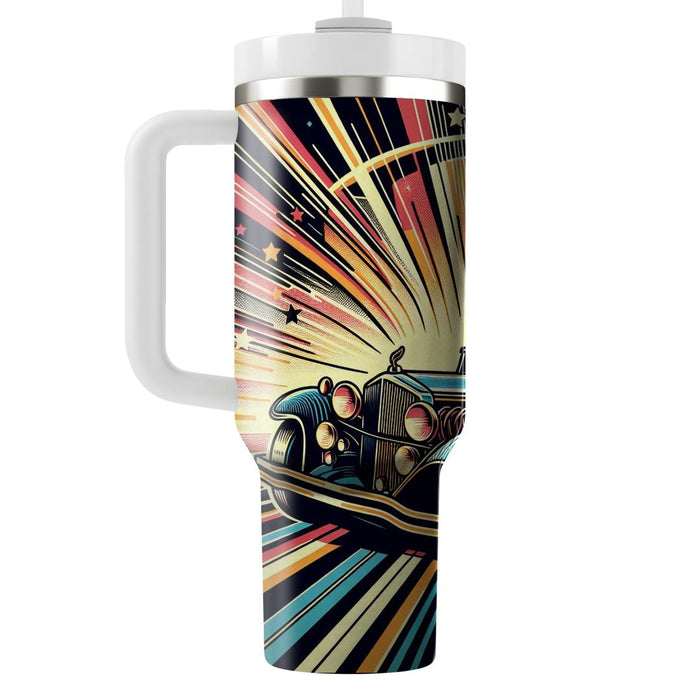 Vintage Car Graphics  Tumbler Cups