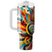 Vibrant Carnival Stripe  Decorative Tumblers