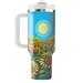 Gleaming Sunflower Garden  Tumblers With Lids