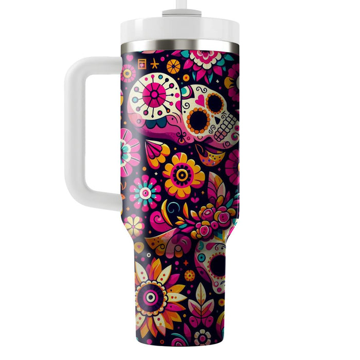 Whimsical Día De Los Muertos - Day Of The Dead  Custom Tumblers