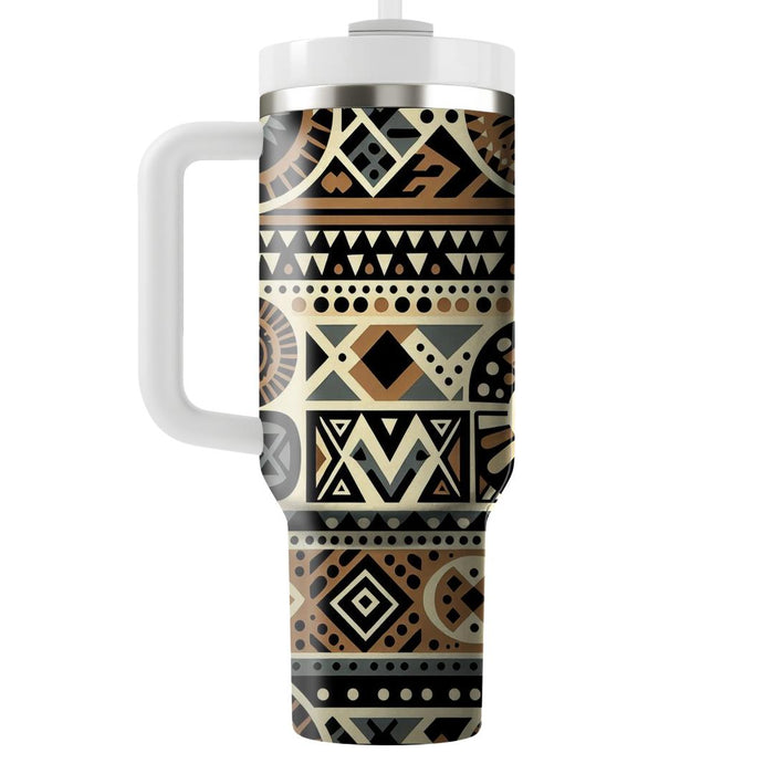 Bold African Tribal Print  Decorative Tumblers