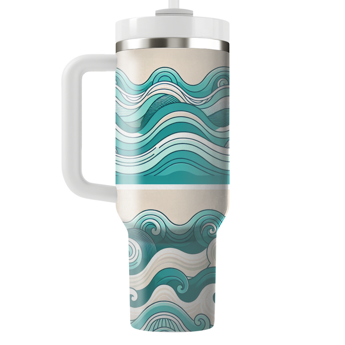 Artistic Wave Motion  Unique Tumblers