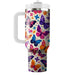 Colorful Butterfly Silhouettes  Personalized Tumblers