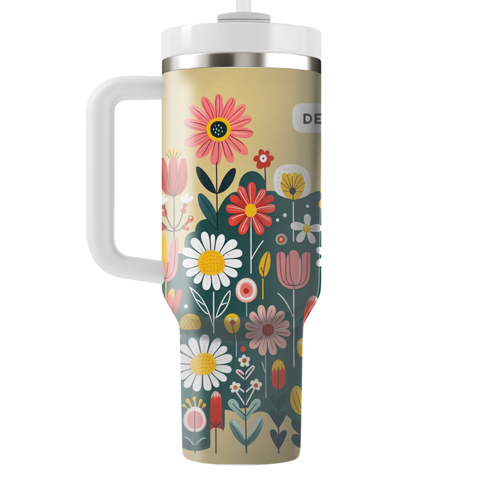 Whimsical Flower Garden  Travel Tumblers