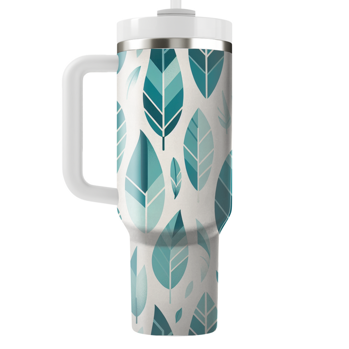 Stylized Feather Pattern  Insulated Tumblers