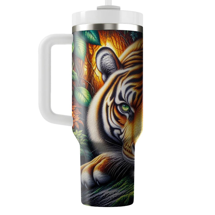 Vivid Tiger Jungle  Custom Tumblers