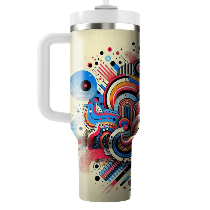 Retro Pattern Explosion  Custom Tumblers