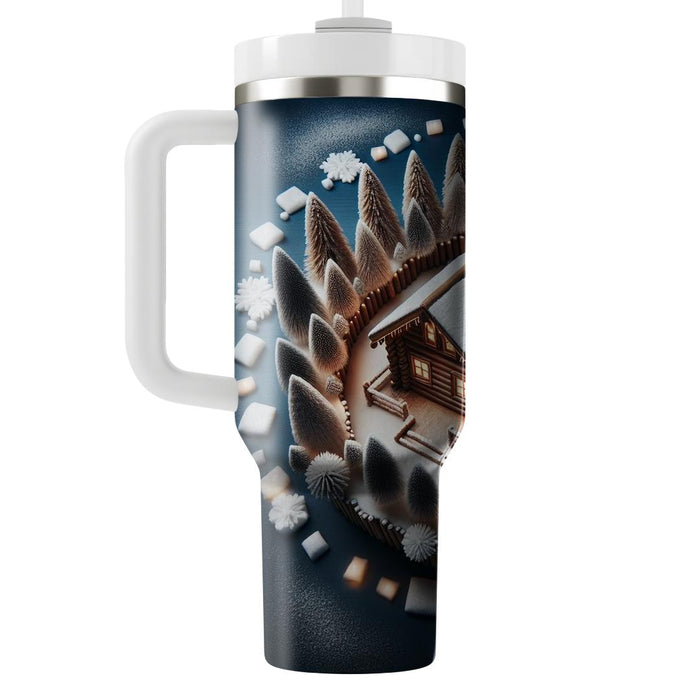 Winter Rustic Cabin Comfort  Custom Tumblers