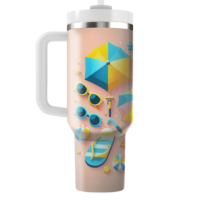 Sunny Beach Vibes Travel Tumblers