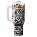 Triangular Tribal Radiance  Travel Tumblers