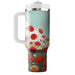 Whimsical Poppy Fields  Tumbler Cups