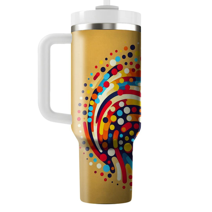 Funky Dot Mosaic  Travel Tumblers