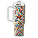 Vibrant Fiesta Patterns  Decorative Tumblers