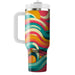 Funky Retro Waves  Custom Tumblers