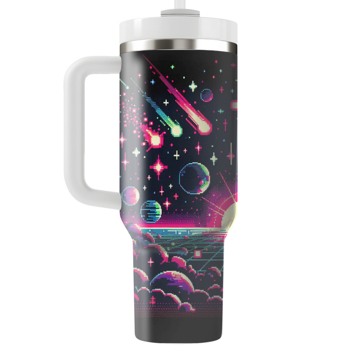 Pixel Galaxy  Custom Tumblers