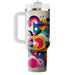 Vibrant Pop Art Splash  Personalized Tumblers