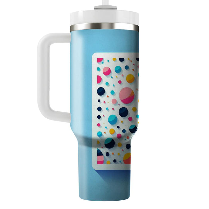 Vibrant Confetti Pattern  Personalized Tumblers