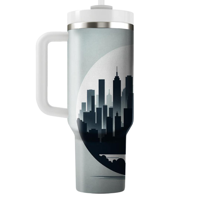 Urban Skyline Silhouette  Decorative Tumblers