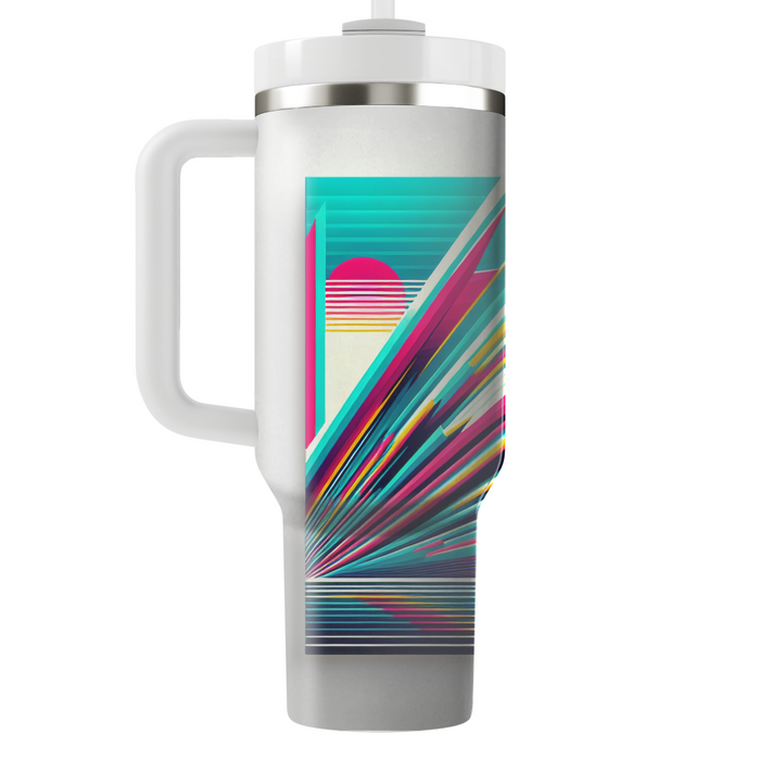 Vibrant Retro Lines  Tumblers For Gifts