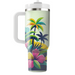 Tropical Paradise Retro  Tumbler Cups