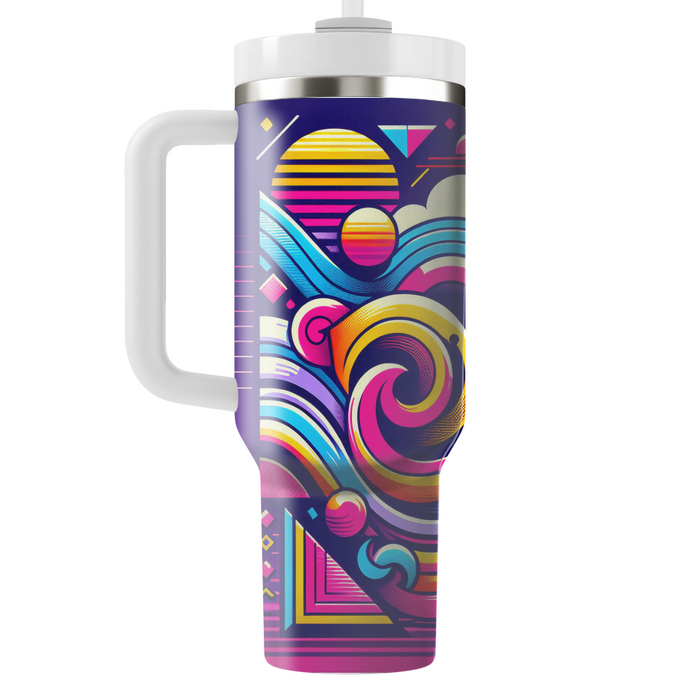 Vibrant Abstract Waves  Tumbler Cups